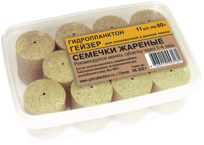 Гейзер 80г х 11шт. в контейнере 880г Семечки жареные