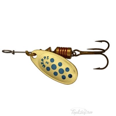Блесна вращающаяся Mepps "Comet PTS Bleus OR" №2 (4,5г) на подложке 1 шт.