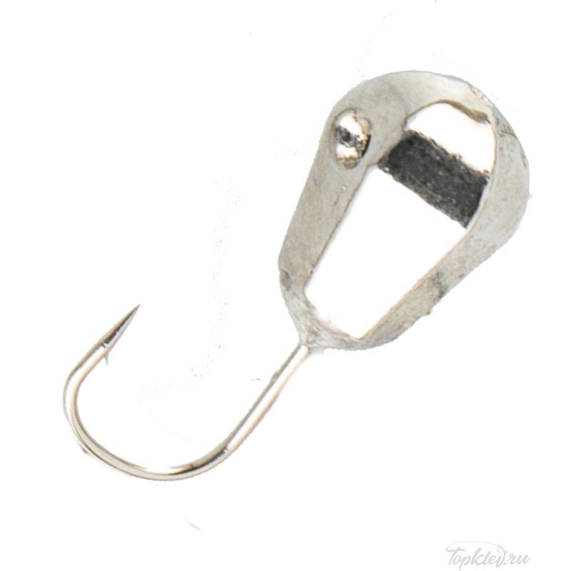 Мормышка вольфрамовая Dixxon DS Fishing Капля граненая с отверстием d6,0, никель (5 шт)