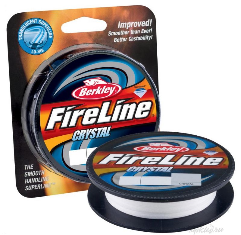 Шнур плетеный Berkley Fireline 270m Crystal 0.08