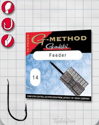 Крючок Gamakatsu G-Method Feeder Strong B №10 (10шт.)