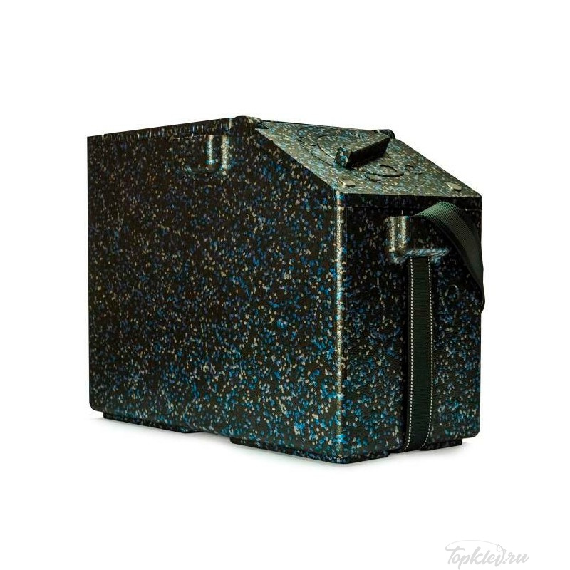 Ящик рыболовный Ice Box Classic (34л, 55х26х42см, Чёрный-серый-синий)