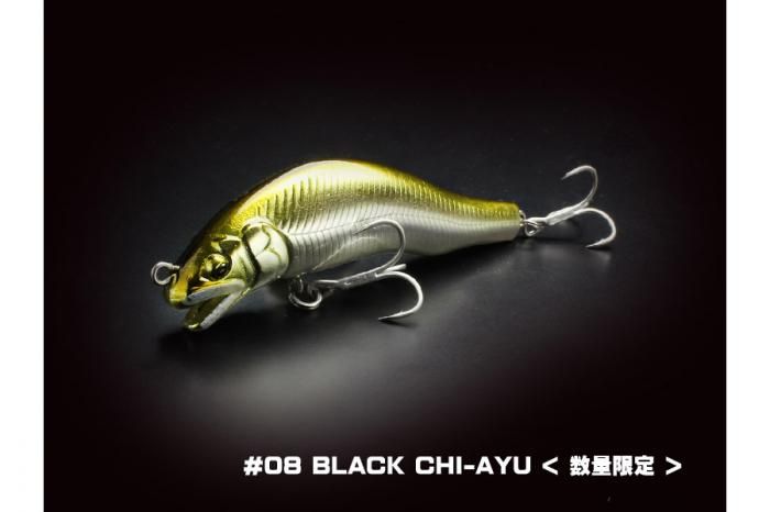 Воблер Little Jack Ayukawa Kou 80mm #08 black chi ayu