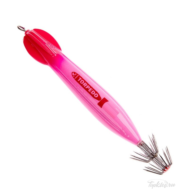 Кальмарница Asari Torpedo 100гр #03 Pink Head-Pink Lumo