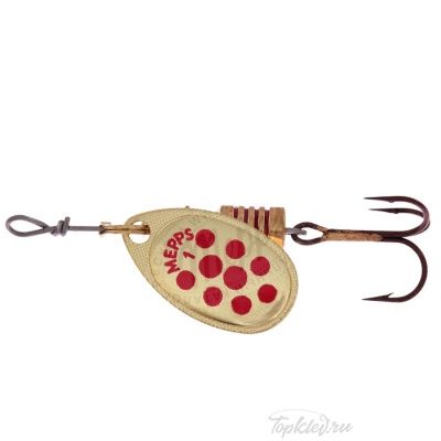 Блесна вращающаяся Mepps "Aglia PTS Rouges OR" блистер №1 (3,5г)