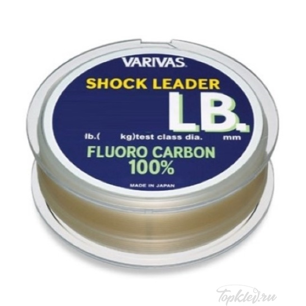 Лидер флюорокарбон Varivas Shock Leader Fluoro 30m 130lb (＃40) 1.05mm
