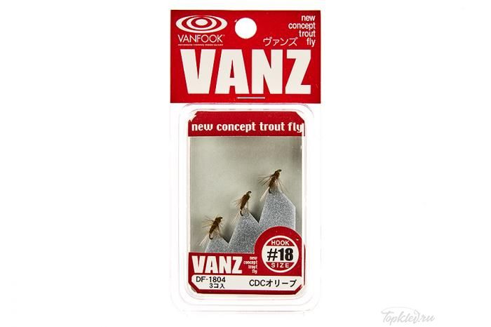 Набор Vanfook Dry Fly 1804 CDC olive