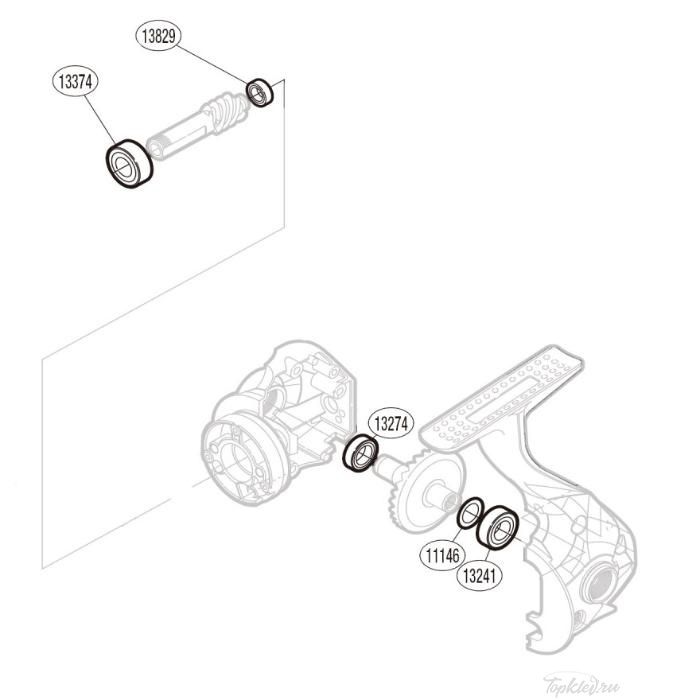 Запасная часть для катушки Shimano Bearing Set набор подшипников (PK0081)