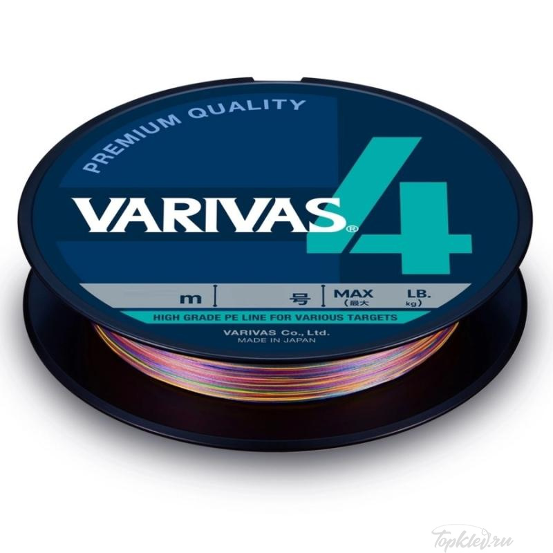 Шнур плетёный Varivas PE 4 Marking 5Color 150m (#1.2) 21lb 9.5кг