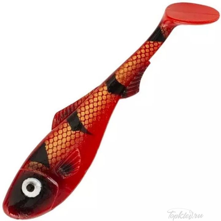 Приманка мягкая Abu Garcia Beast Perch Shad 8 см Red Tiger Приманка мягкая Abu Garcia Beast Perch Shad 8 см Red Tiger