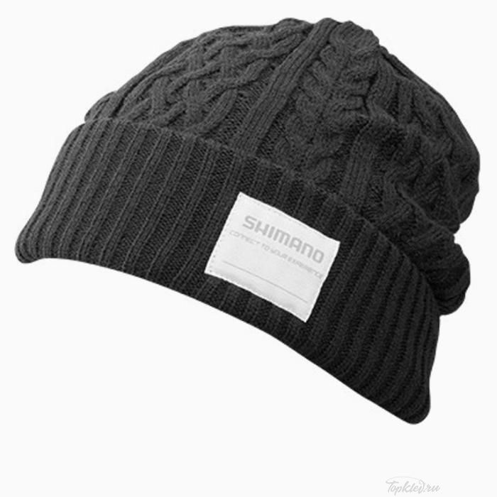 Шапка Shimano Knit Watch Черная Regular Size CA-084Q
