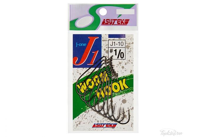 Офсетный крючок Yamai Worm Hook J-1 #2