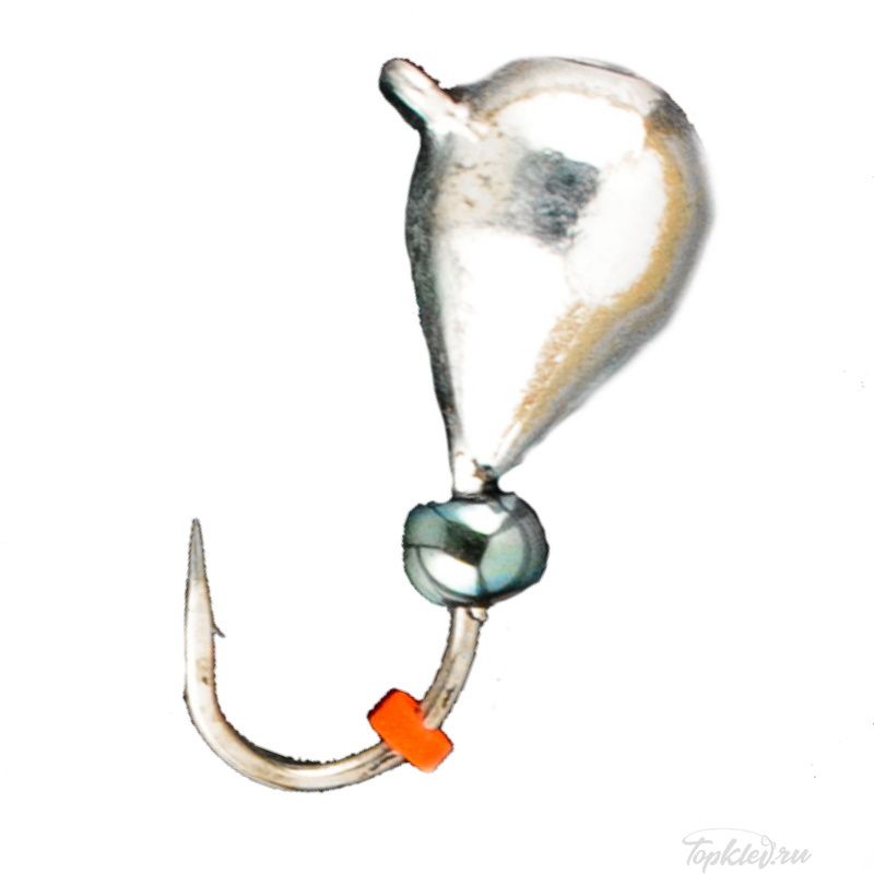Мормышка вольфрамовая Dixxon DS Fishing Капля с ушком d6,8, серебро (5 шт)