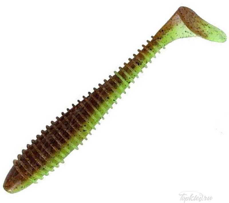Приманка силиконовая Keitech Swing Impact 3" #401 Green Pumpkin / Chartreuse
