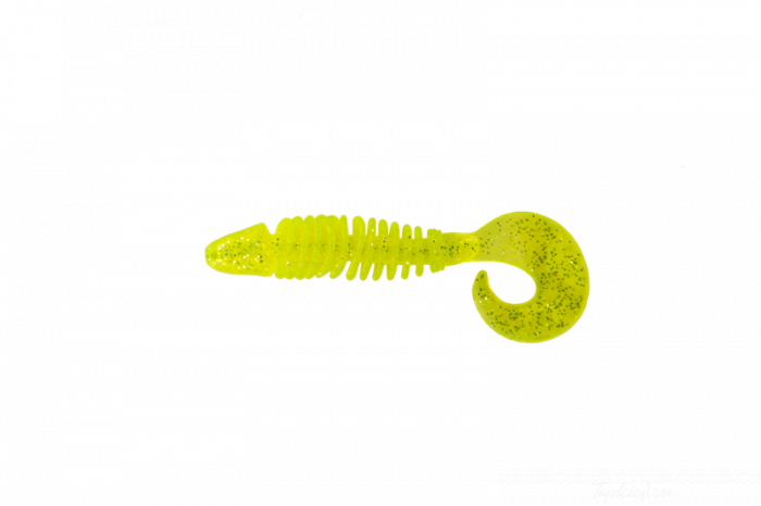 Приманка мягкая Allvega "Bony Grub" 8см 5,2г (6шт.) цвет chartreuse