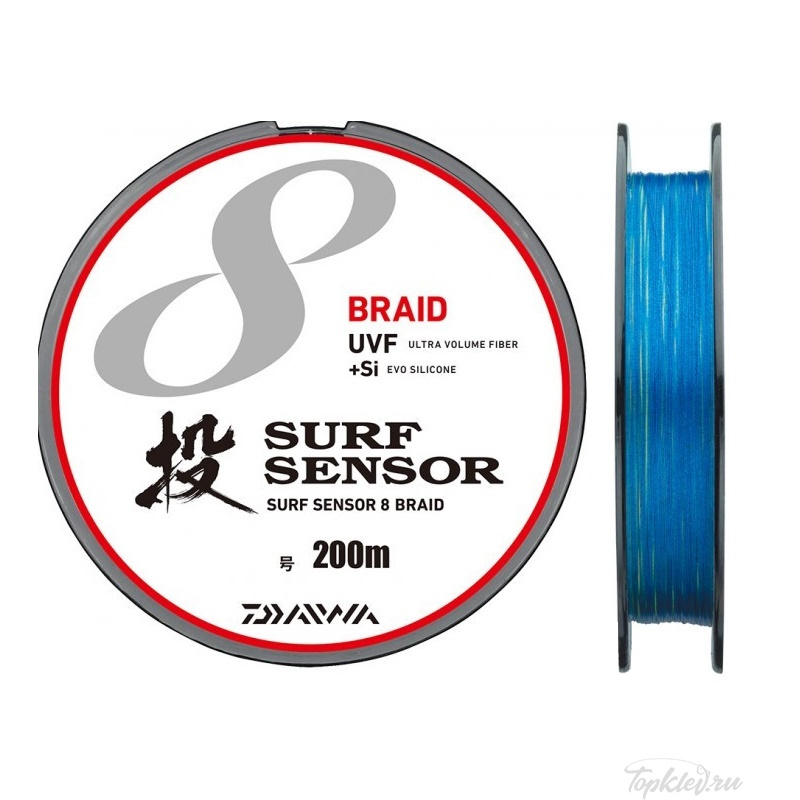 Шнур плетёный PE Daiwa - UVF SURF SENSOR X8 200m #2 Шнур плетёный PE Daiwa - UVF SURF SENSOR X8 200m #2