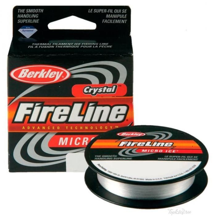 Шнур плетеный Berkley "FireLine Micro Ice Crystal" 0.17mm (45m) (10.2kg)