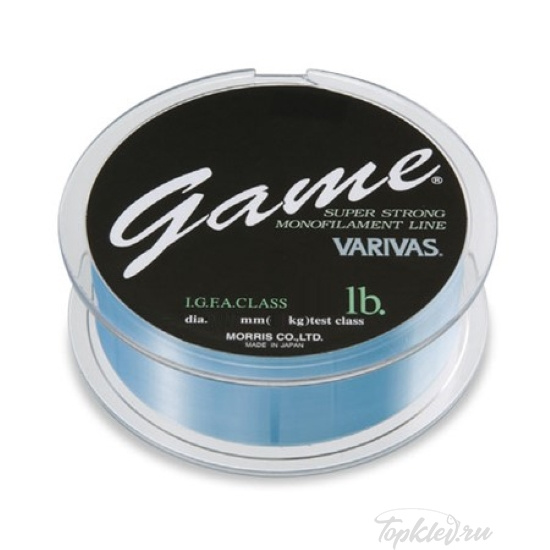 Леска Varivas Game 100yds (91m) 20lb 0.37mm Blue Леска Varivas Game 100yds (91m) 20lb 0.37mm Blue