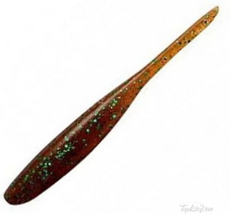 Приманка силиконовая Keitech Shad Impact 4" EA#02 Peach Green FLK