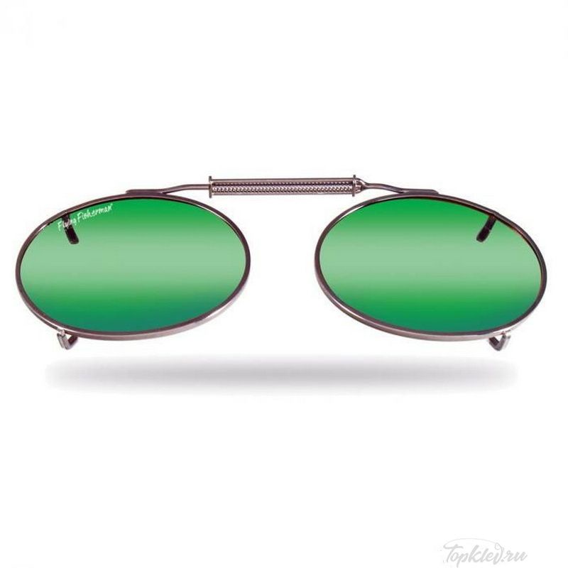 Накладки Flying Fisherman 7506AM Clip-On / Large Oval, Assorted, Amber/Green Mirror