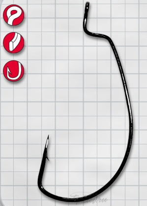 Крючок Gamakatsu Worm Offset Ewg NS №4/0 (5шт.)