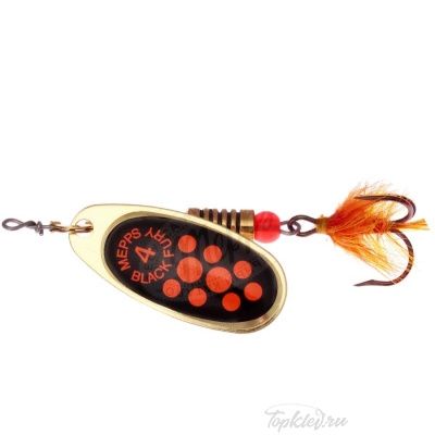 Блесна вращающаяся Mepps "Black Fury ORANGE MCH OR" блистер №4