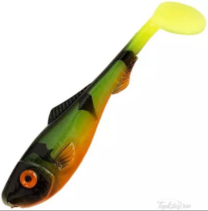 Приманка мягкая Abu Garcia Beast Perch Shad 10 см Fire Tiger
