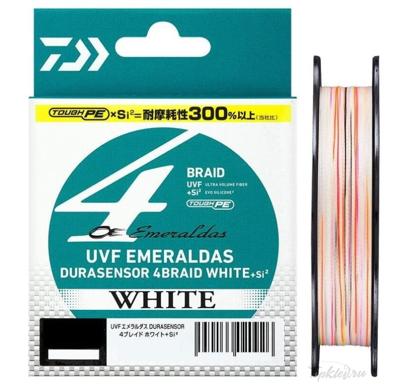 Шнур плетеный Daiwa UVF EMERALDAS DURASENSOR +Si2 White PE 0.8 150m