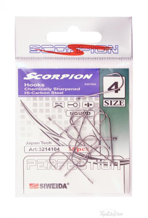 Крючок Siweida "SCORPION" ROUND №4 BLN W/R (10шт.) Крючок Siweida "SCORPION" ROUND №4 BLN W/R (10шт.)