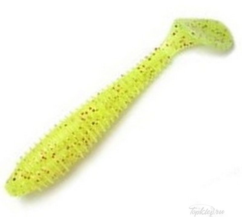 Приманка силиконовая Keitech Swing Impact FAT 3.3" PAL #01 Chartreuse Red Flake