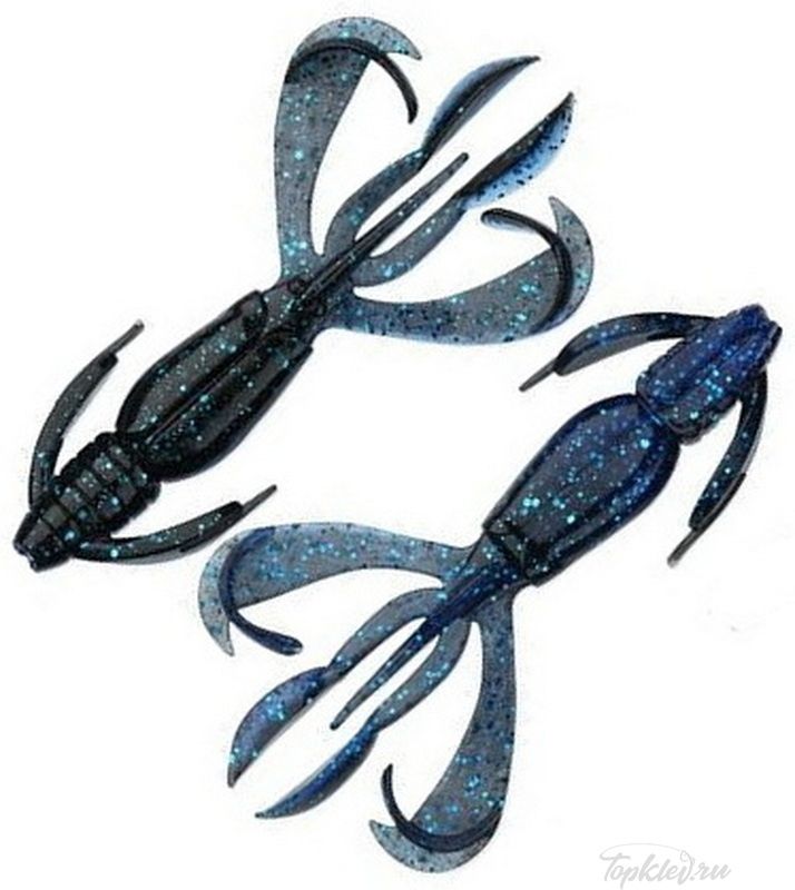 Приманка силиконовая Keitech Crazy Flapper 4.4" #413 Black Blue