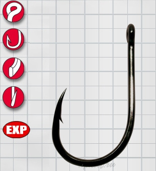 Крючок Gamakatsu LS-3313F Ring Eye Serie №4 (12шт.)