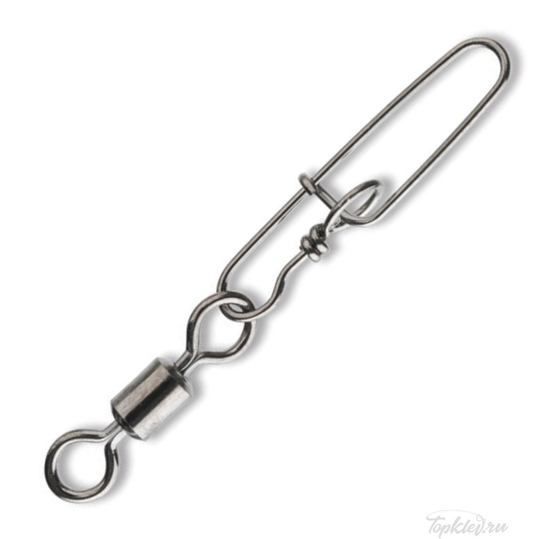 Вертлюг с застёжкой Daiwa SUPER SAFE L. SWIVEL TYPE 2 1/0 55кг 120lb 8шт 14905-301