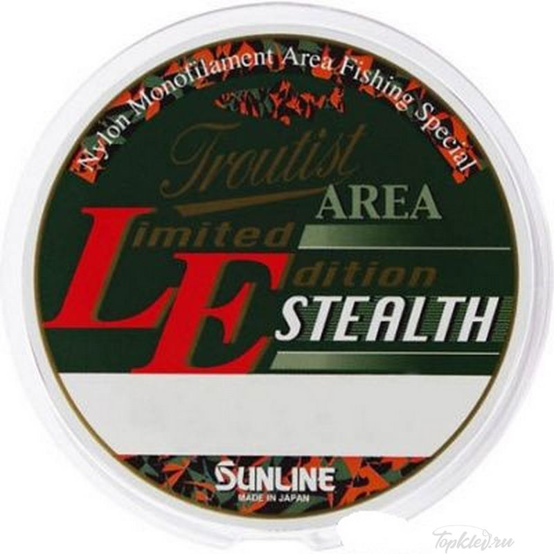 Монолеска Sunline Troutist Area LE STEALTH 100м #0.4/2lb /0.104mm