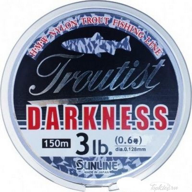 Монолеска Sunline Troutist Darkness 150M #0.8 4LB