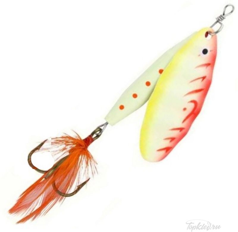 Блесна вращающаяся Abu Garcia ReFlex 12g UV-Glow Yellow/Orange