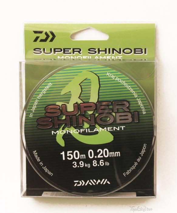 Леска Daiwa "Super Shinobi" 0,20мм 150м (светло-зеленая)