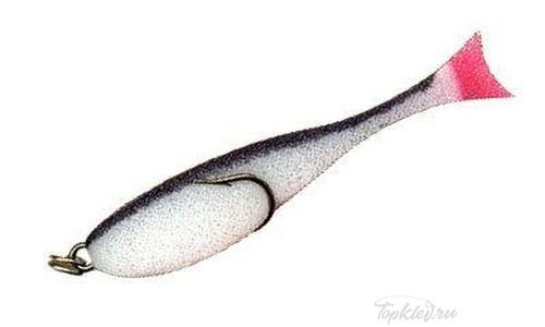 Поролоновая рыбка Контакт (двойник),8 см бело-черн (1упак*5шт)