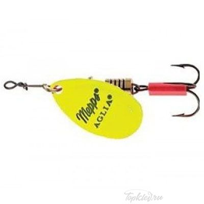 Блесна вращающаяся Mepps "Aglia Fluo Chartr" №1 (3,5г) на подложке 1 шт.