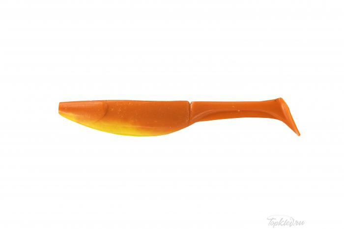 Приманка мягкая Allvega "Belly Dance Shad" 7см 3,5г (7шт.) цвет orange yellow