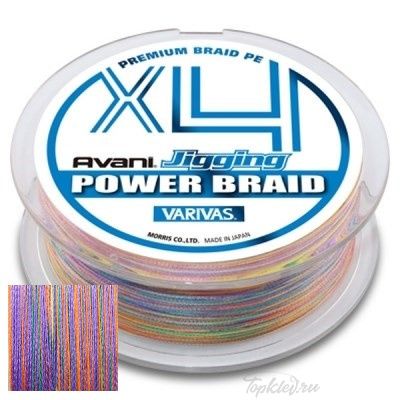 Шнур плетёный Varivas PE 4 Avani Jigging POWER BRAID X4 300m #1.0