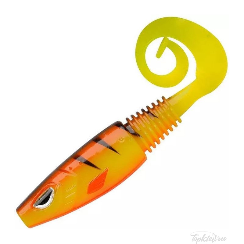 Приманка мягкая Berkley Sick Curl 12см Hot Yellow Perch 30шт