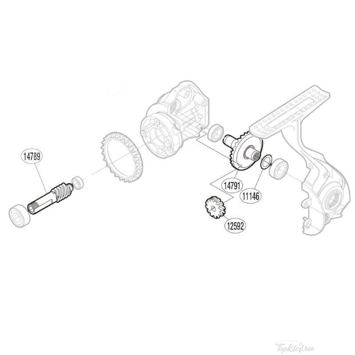 Запасная часть для катушки Shimano PINION GEAR ведомая шестерня (RD14789)