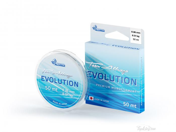 Леска Allvega Evolution 0,06мм (50м) (0,51кг) (прозрачная)