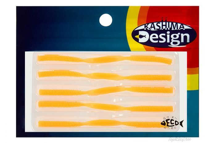 Приманка Kahara Aji Leech 1.9" #Orange Luminous