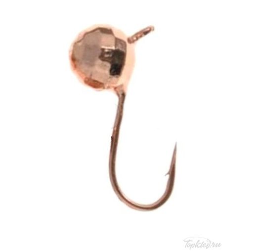 Мормышка вольфрамовая Dixxon-Rus Шар с ушком фигурный d3, медь (10шт)