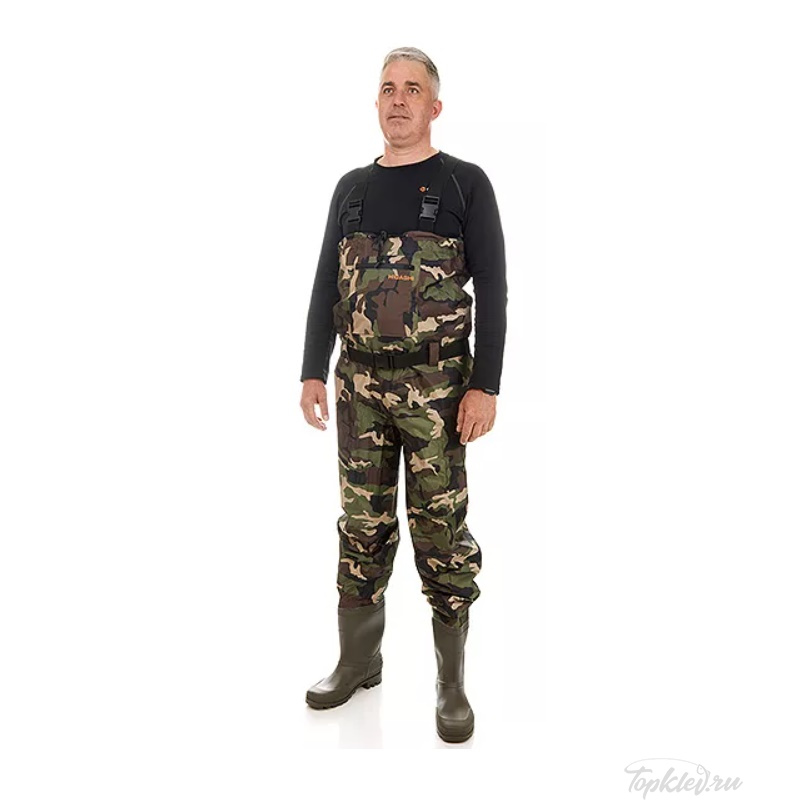 Вейдерсы Higashi Waterskin Camo pvc w/boot XL Вейдерсы Higashi Waterskin Camo pvc w/boot XL