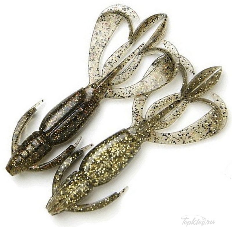 Приманка силиконовая Keitech Crazy Flapper 4.4" #461 Gold Flash Craw