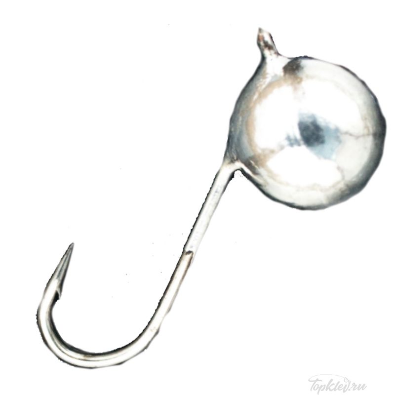 Мормышка вольфрамовая Dixxon DS Fishing Шар с ушком d10,0, серебро (3шт/уп)