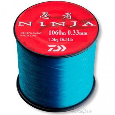 Леска Daiwa "Ninja X Line" 0,30мм 1210м (светло-голубая)